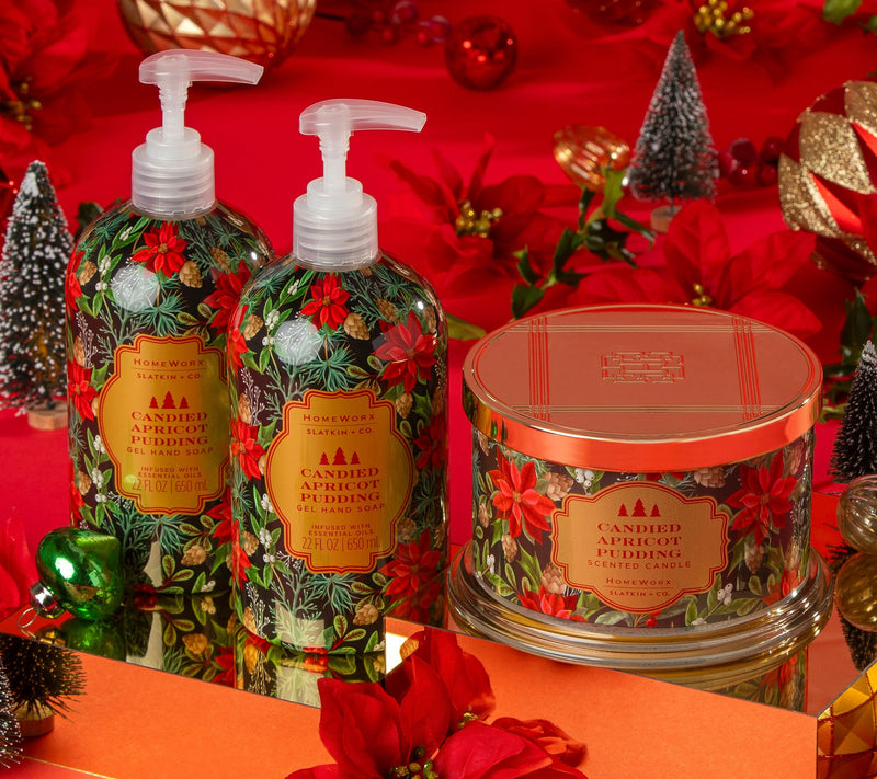 HomeWorx by Slatkin + Co. Cozy Winter S/2 22oz Hand Soaps & 18oz Candle — Main view