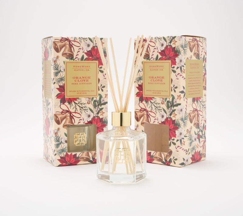 HomeWorx by Slatkin + Co. S/2 Cozy Winter Nights Reed Diffusers — View 14