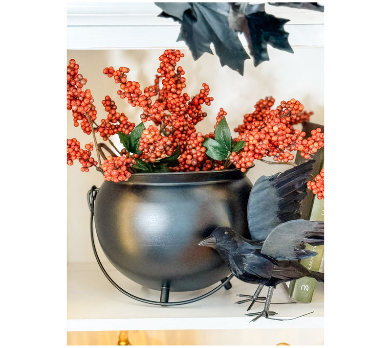 Simply Stunning Tabletop Metal Cauldron by Janine Graff — View 2