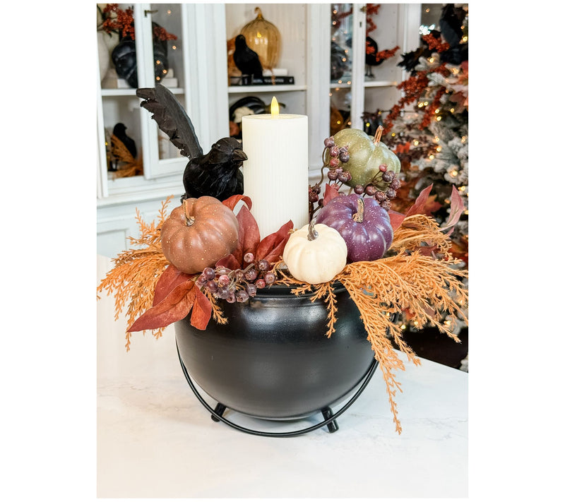 Simply Stunning Tabletop Metal Cauldron by Janine Graff — View 4