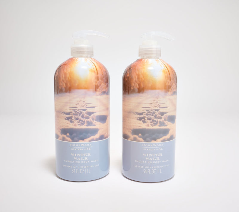 HomeWorx by Slatkin + Co. S/2 34oz Winter Walk Body Wash — Main view