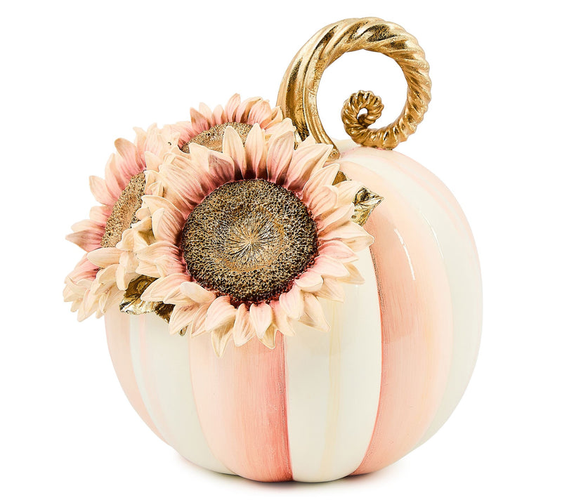 MacKenzie- Childs Rosy Stripe Small Sunflower Pumpkins — Main view