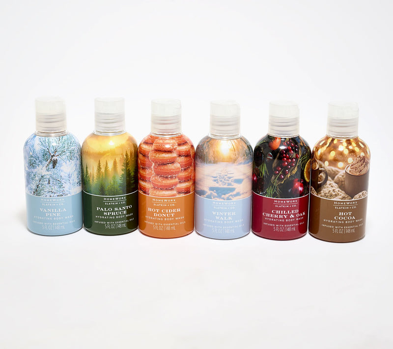 HomeWorx by Slatkin + Co. S/6 (5oz) Hydrating Body Wash Set — Main view