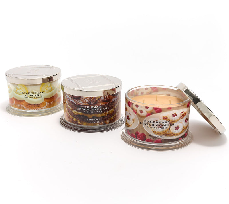 HomeWorx by Slatkin + Co. S/3 18oz Harrys Favorites Candles — Main view