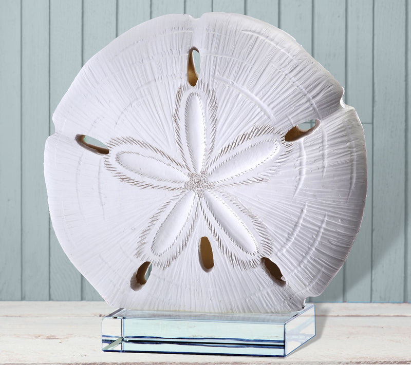7" Sand Dollar On Glass by Valerie — View 5