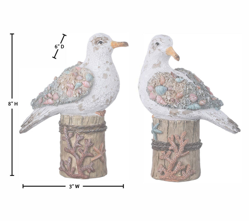 8" Seagull On Piling Set of 2 by Valerie — View 4