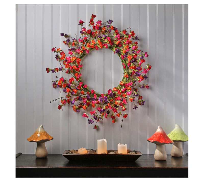 22" Wild Summer Blossom Wreath by Valerie — View 5