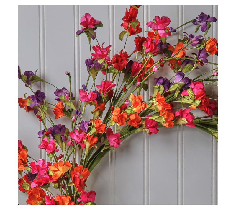 22" Wild Summer Blossom Wreath by Valerie — View 7