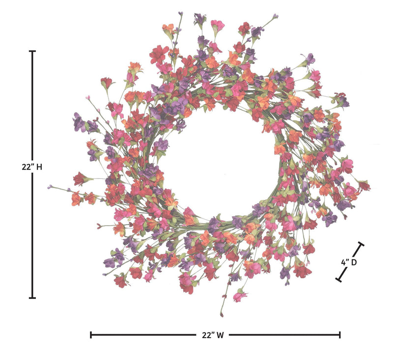 22" Wild Summer Blossom Wreath by Valerie — View 8