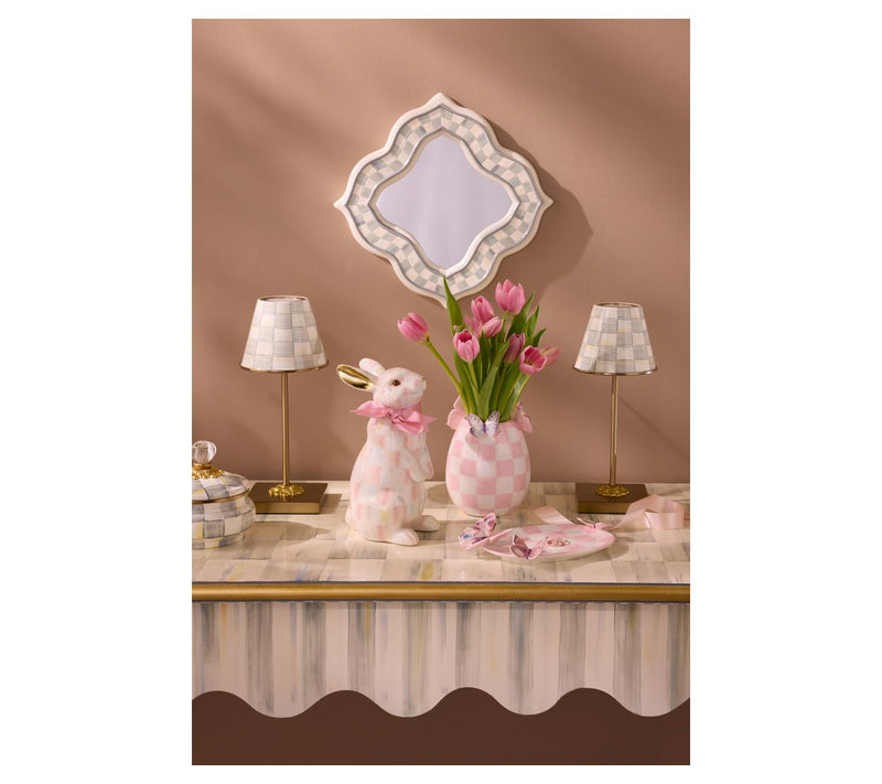 MacKenzie-Childs Sterling Check LED Rechargeable Table Lamp — View 4
