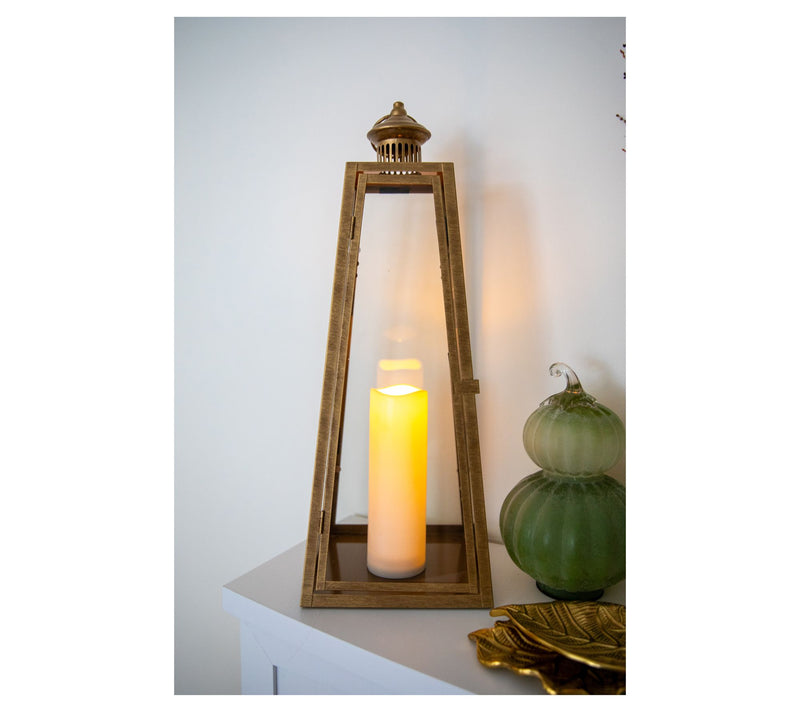 Large Metal 23.5" Lantern w/ LED Candle & Remote by Lauren McBride — View 5