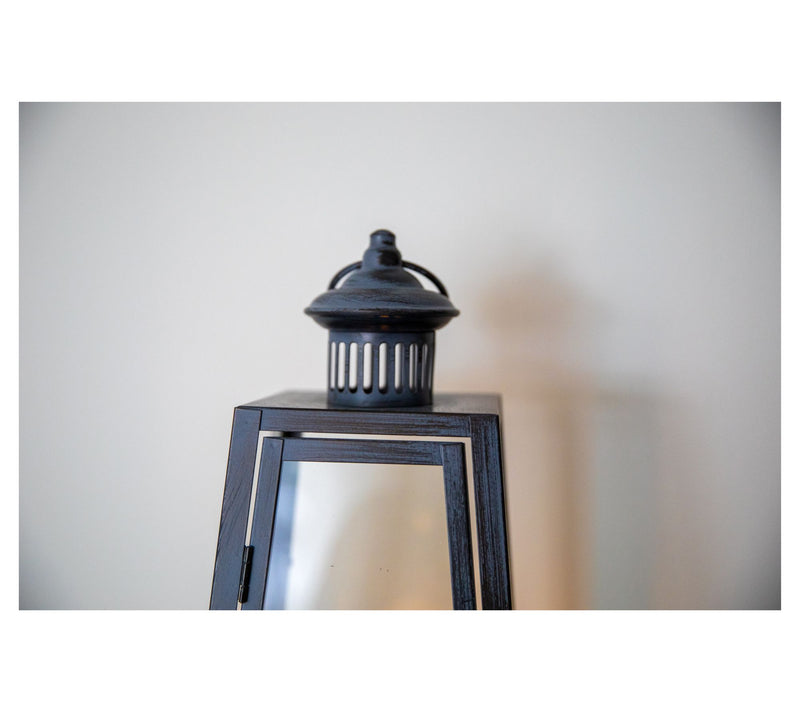 Large Metal 23.5" Lantern w/ LED Candle & Remote by Lauren McBride — View 7