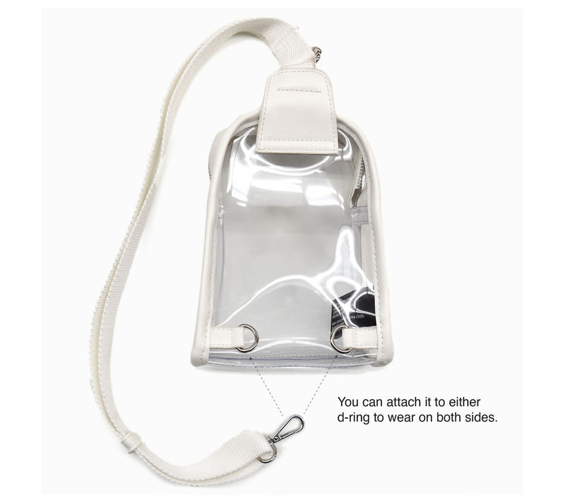 Littlearth NFL 3D Logo Clear Mini Sling — View 5