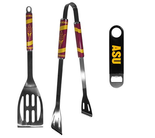 Siskiyou NCAA 2pc BBQ Set w/ Bottle Opener — View 10