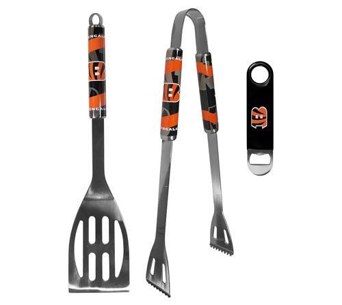 Siskiyou Sports NFL 2pc BBQ Set w/ Bottle Opener — View 6