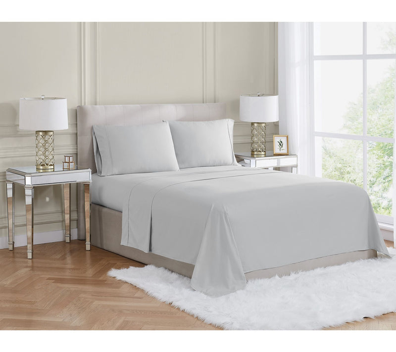 Borghese Roma 400TC Percale Cotton Queen 4-Piece Sheet Set — View 9