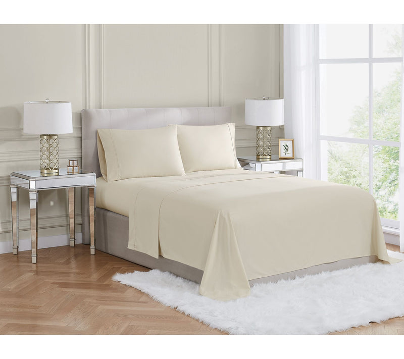 Borghese Roma 400TC Percale Cotton Queen 4-Piece Sheet Set — View 10