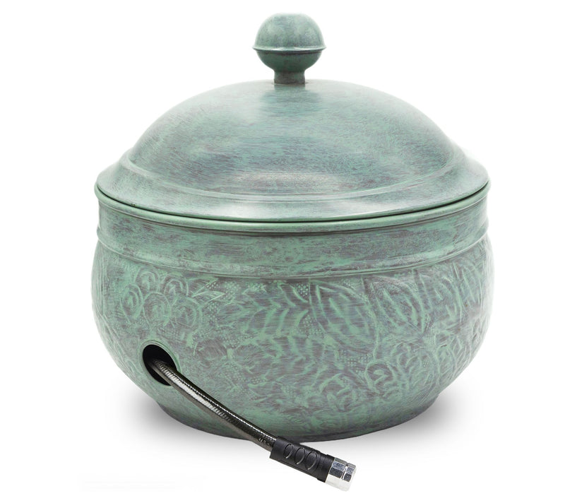 Key West Hose P ot with Lid - B lue Verde by Go od Directions — Main view