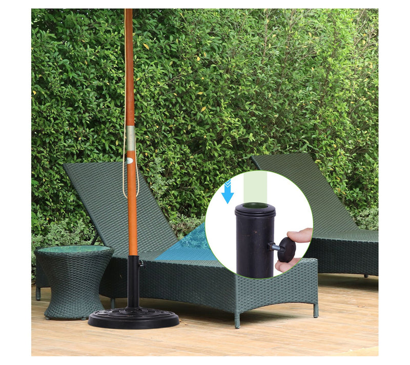 Backyard Expressions Umbrella Base, 26.5 lb. Umbrella Stand — View 7