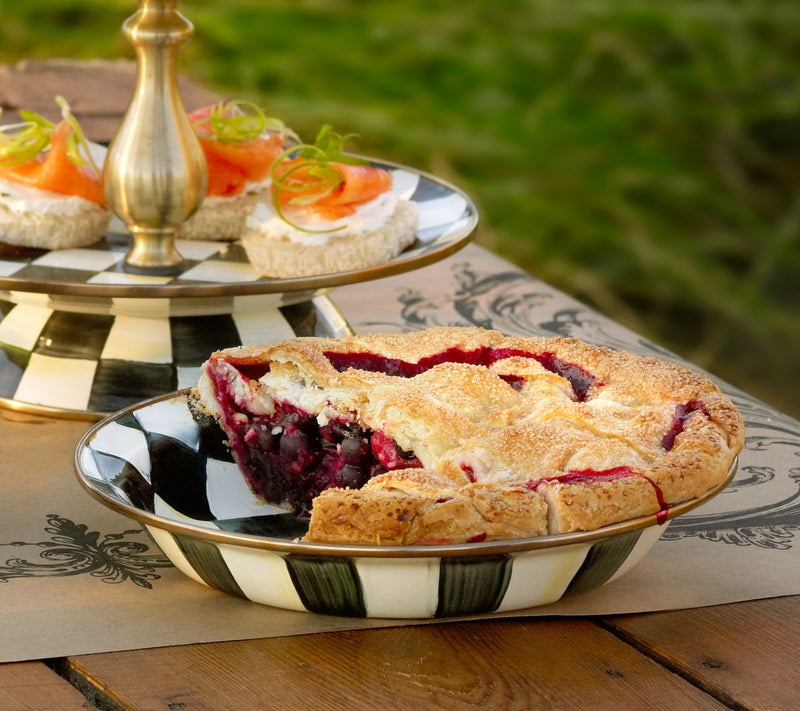 MacKenzie-Childs Courtly Check Pie Plate — View 3