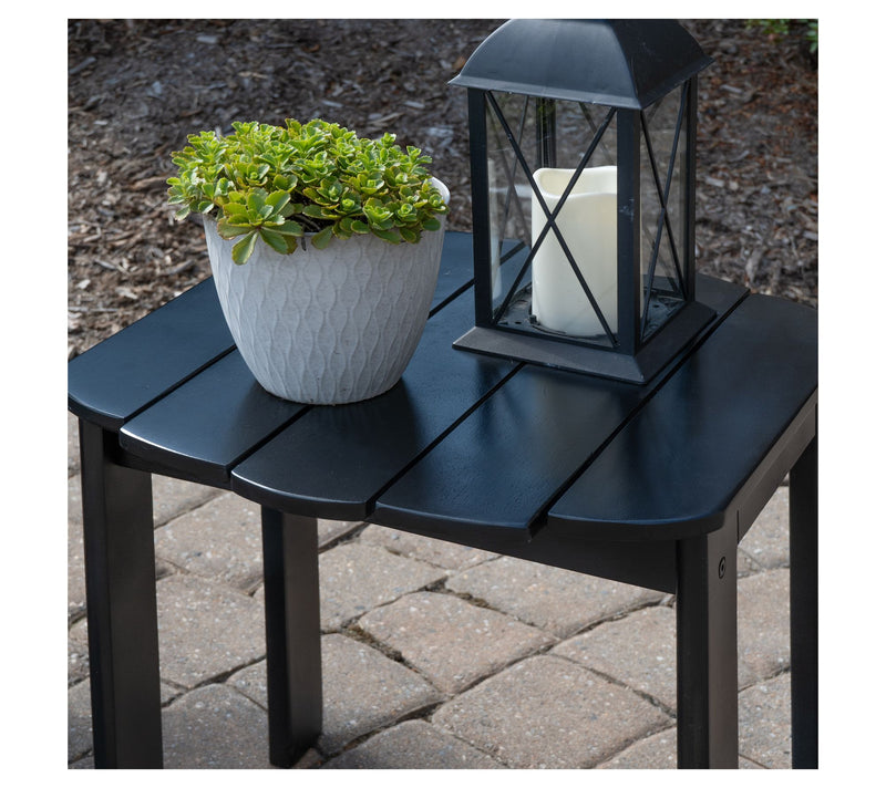 Linon Home Black Adirondack 2 Chairs and Table3Pc Set — View 4