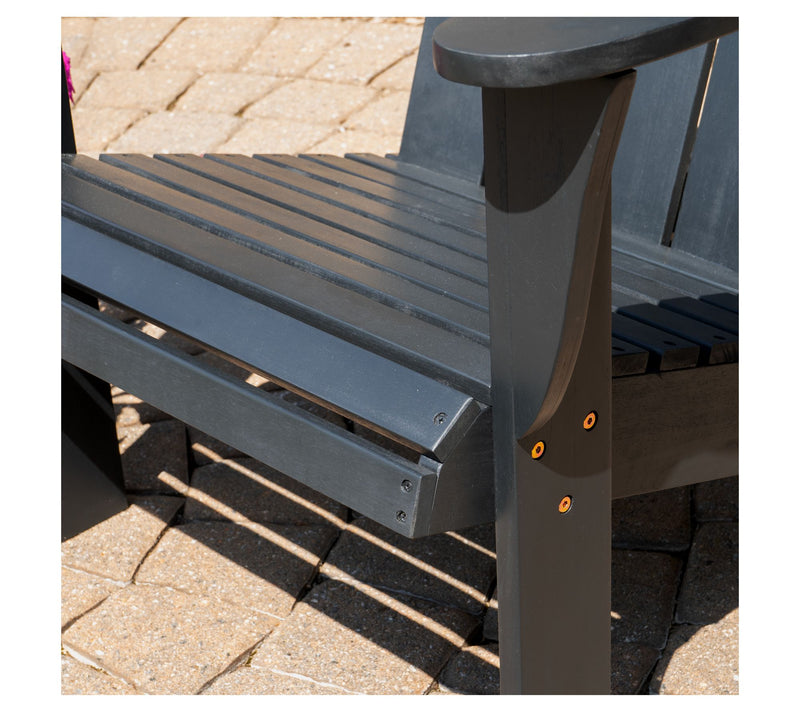 Linon Home Black Adirondack Chairs Set of 2 — View 4