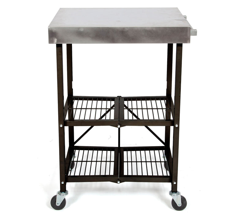 Origami Kitchen Cart with Stainless Steel Top — View 9