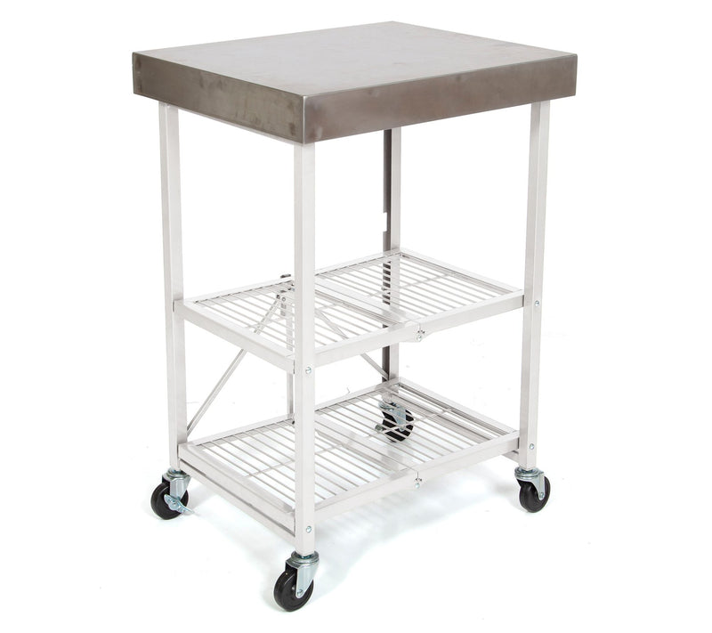 Origami Kitchen Cart with Stainless Steel Top — View 11