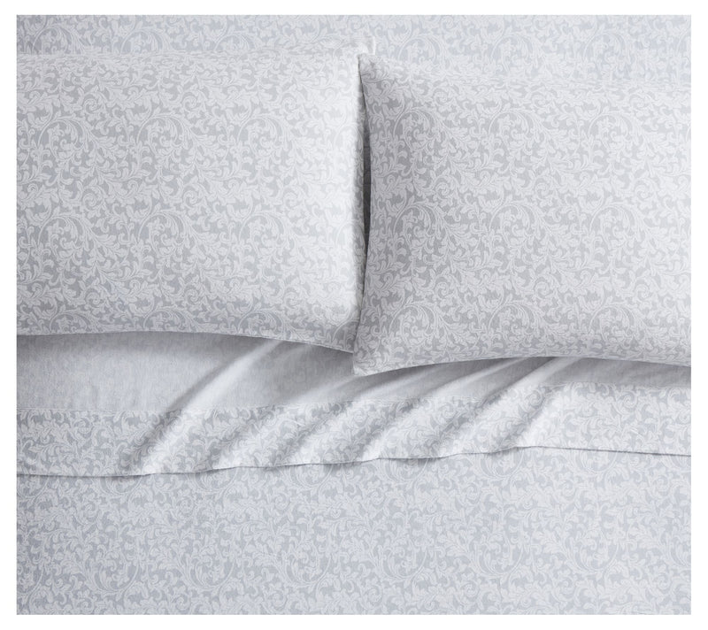 Tahari Home Scroll Triple Brushed Cotton SheetSet, Full — View 2