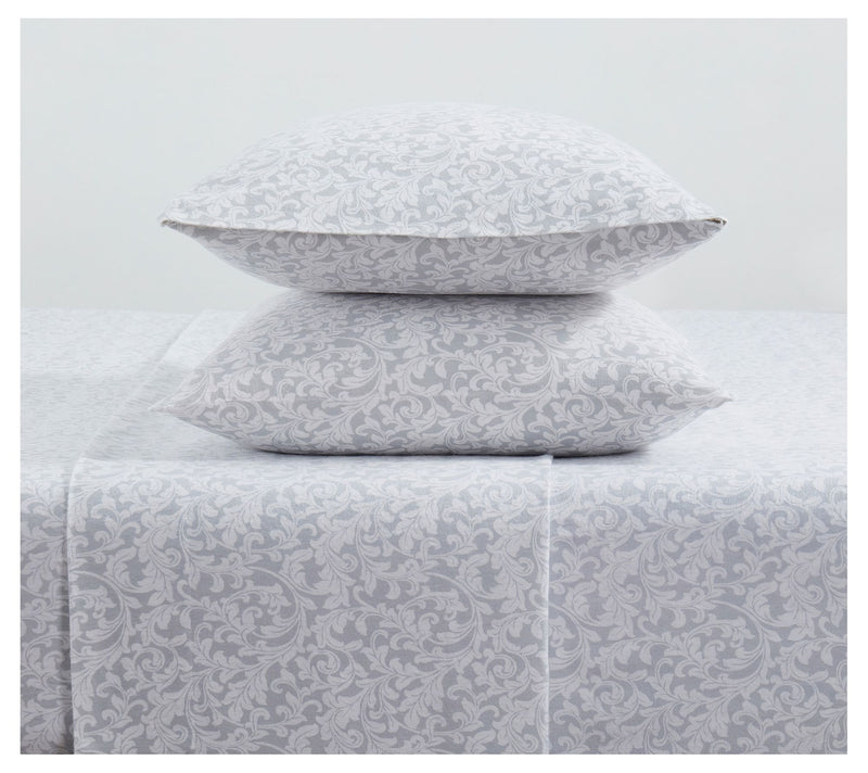Tahari Home Scroll Triple Brushed Cotton SheetSet, Full — View 5