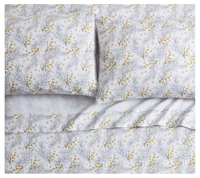 Tahari Home Pine Cotton Flannel Sheet Set, Full — View 2