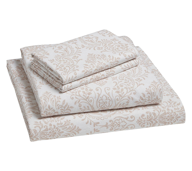 Tahari Home Damask Triple Brushed Sheet Set, Full — View 3