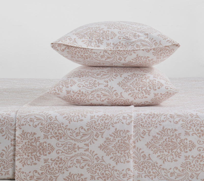 Tahari Home Damask Triple Brushed Sheet Set, Full — View 5