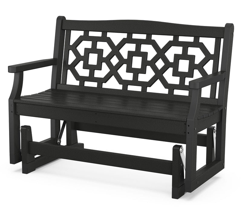 Martha Stewart by POLYWOOD Chinoiserie 48" Glider — View 3