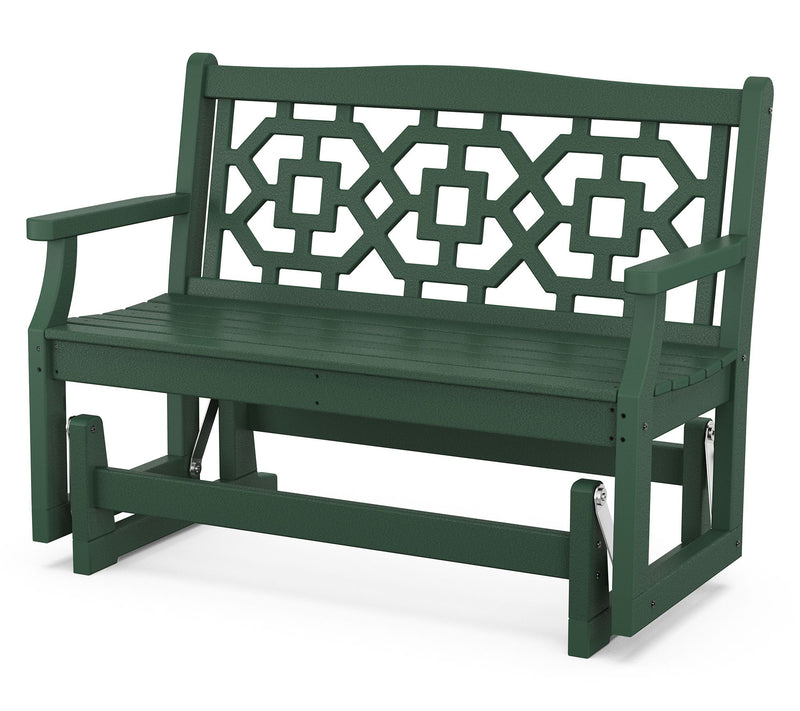 Martha Stewart by POLYWOOD Chinoiserie 48" Glider — View 5