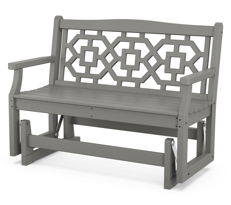 Martha Stewart by POLYWOOD Chinoiserie 48" Glider — Main view