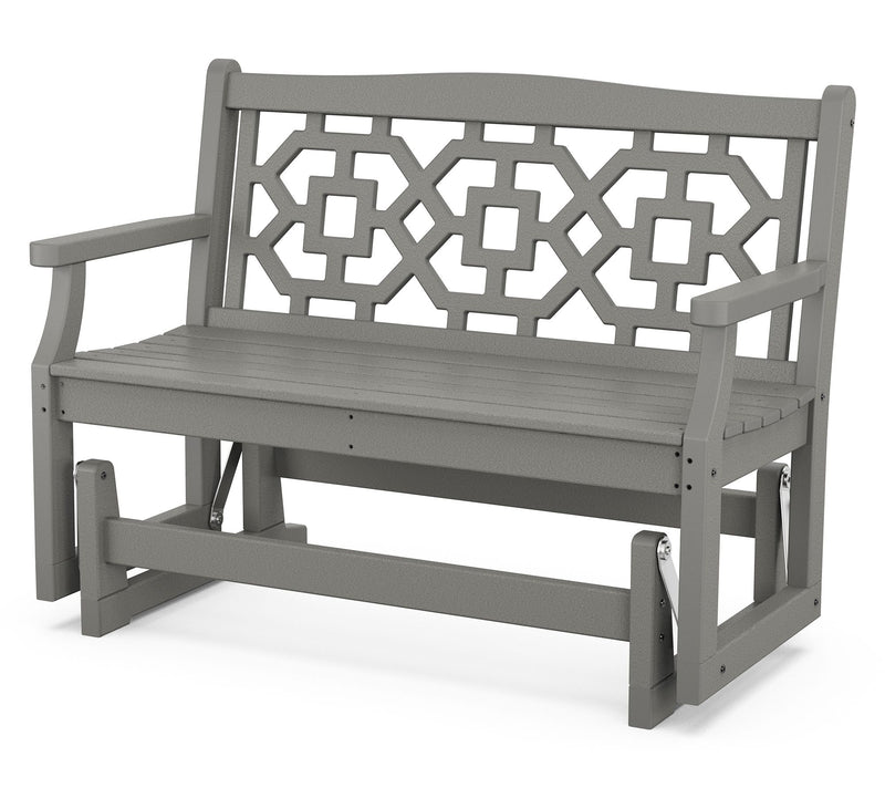 Martha Stewart by POLYWOOD Chinoiserie 48" Glider — View 11