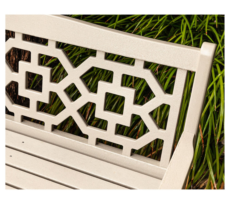 Martha Stewart by POLYWOOD Chinoiserie 48" Garden Bench — View 19