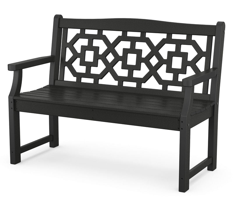 Martha Stewart by POLYWOOD Chinoiserie 48" Garden Bench — View 3