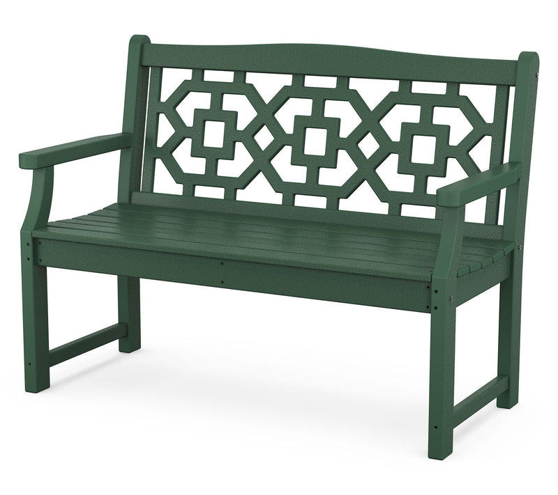 Martha Stewart by POLYWOOD Chinoiserie 48" Garden Bench — View 5