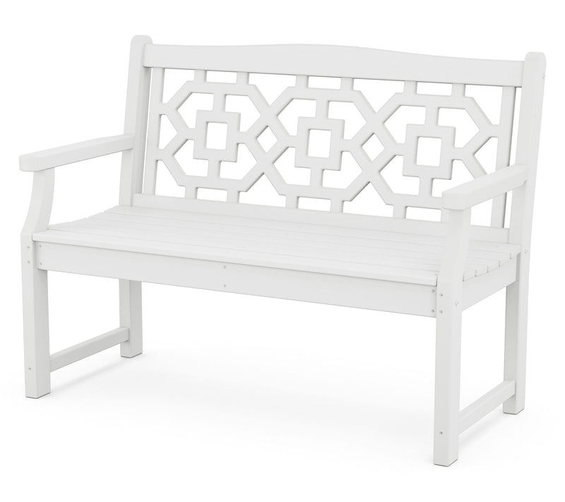 Martha Stewart by POLYWOOD Chinoiserie 48" Garden Bench — View 15