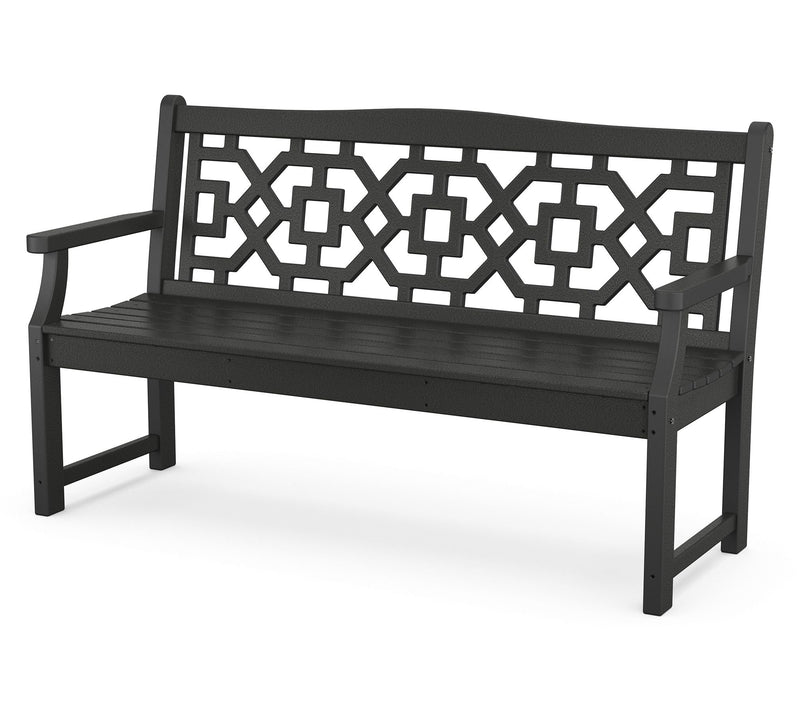 Martha Stewart by POLYWOOD Chinoiserie 60" Garden Bench — View 3