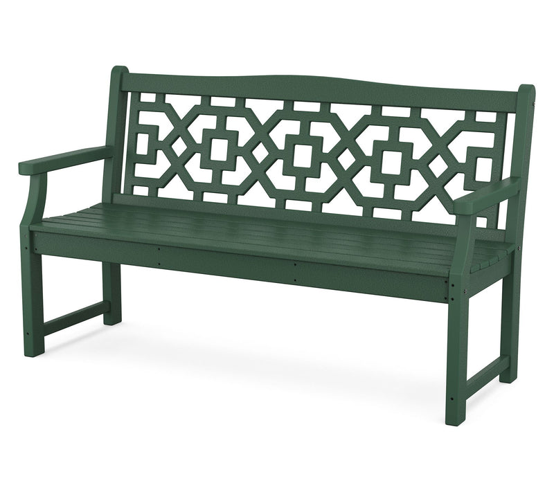 Martha Stewart by POLYWOOD Chinoiserie 60" Garden Bench — View 5