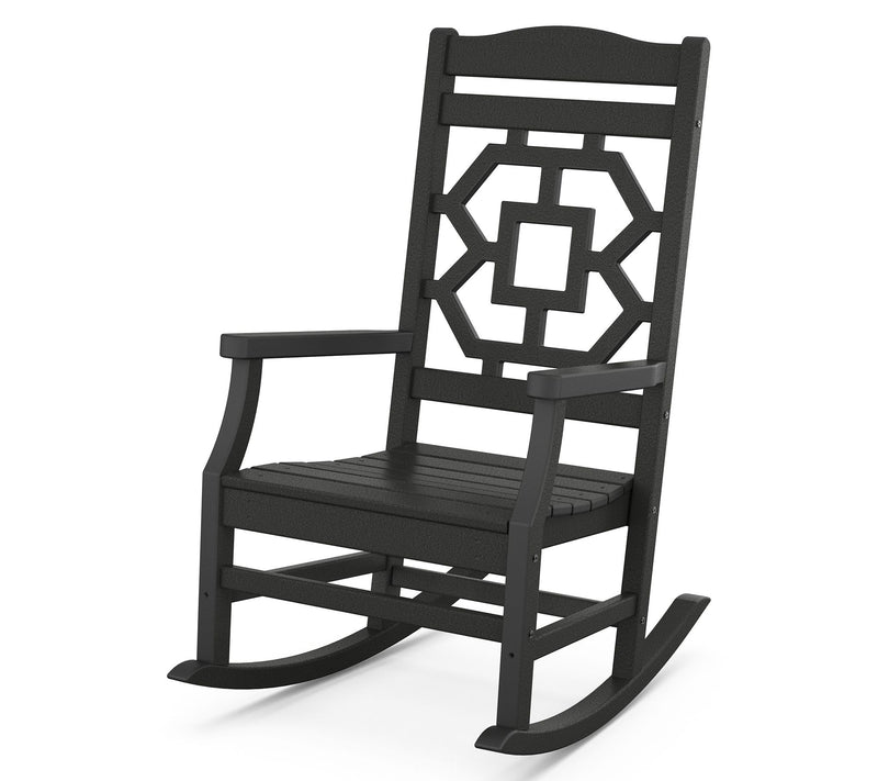 Martha Stewart by POLYWOOD Chinoiserie Rocking Chair — View 3