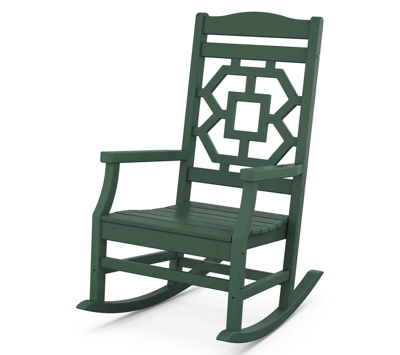 Martha Stewart by POLYWOOD Chinoiserie Rocking Chair — View 5