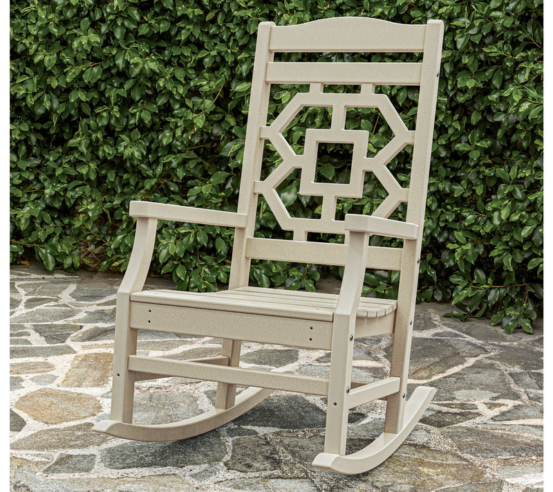Martha Stewart by POLYWOOD Chinoiserie Rocking Chair — View 17