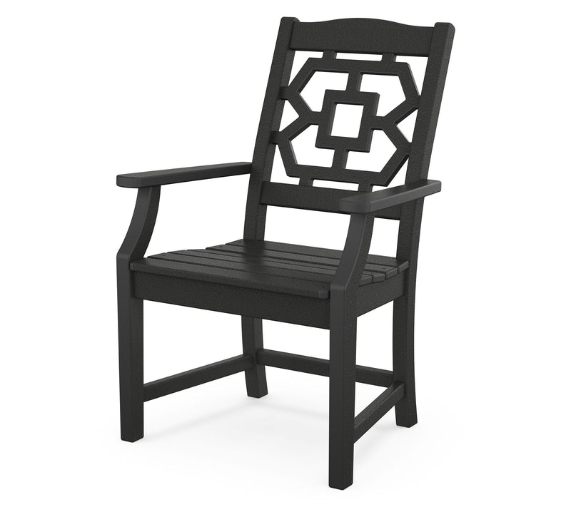 Martha Stewart by POLYWOOD Chinoiserie Dining Arm Chair — View 3