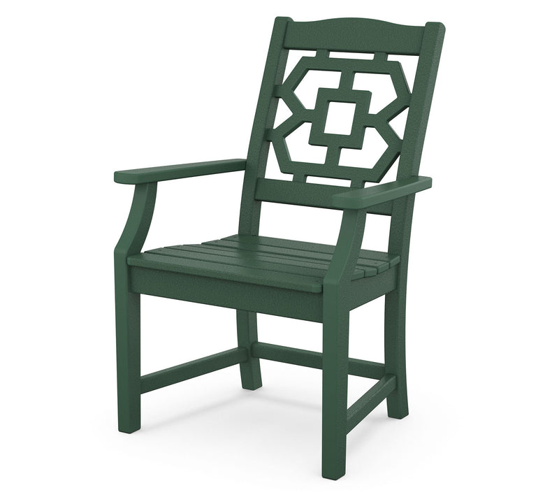 Martha Stewart by POLYWOOD Chinoiserie Dining Arm Chair — View 5