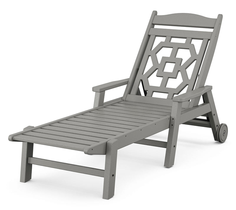 Martha Stewart by POLYWOOD Chinoiserie Chaise Lounge — Main view