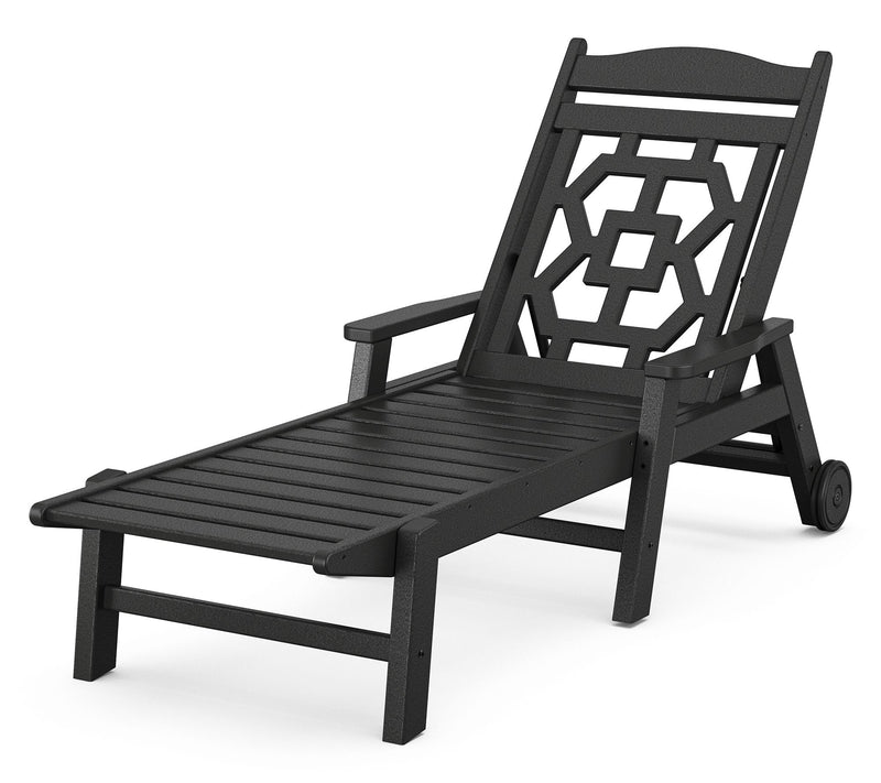Martha Stewart by POLYWOOD Chinoiserie Chaise Lounge — View 3